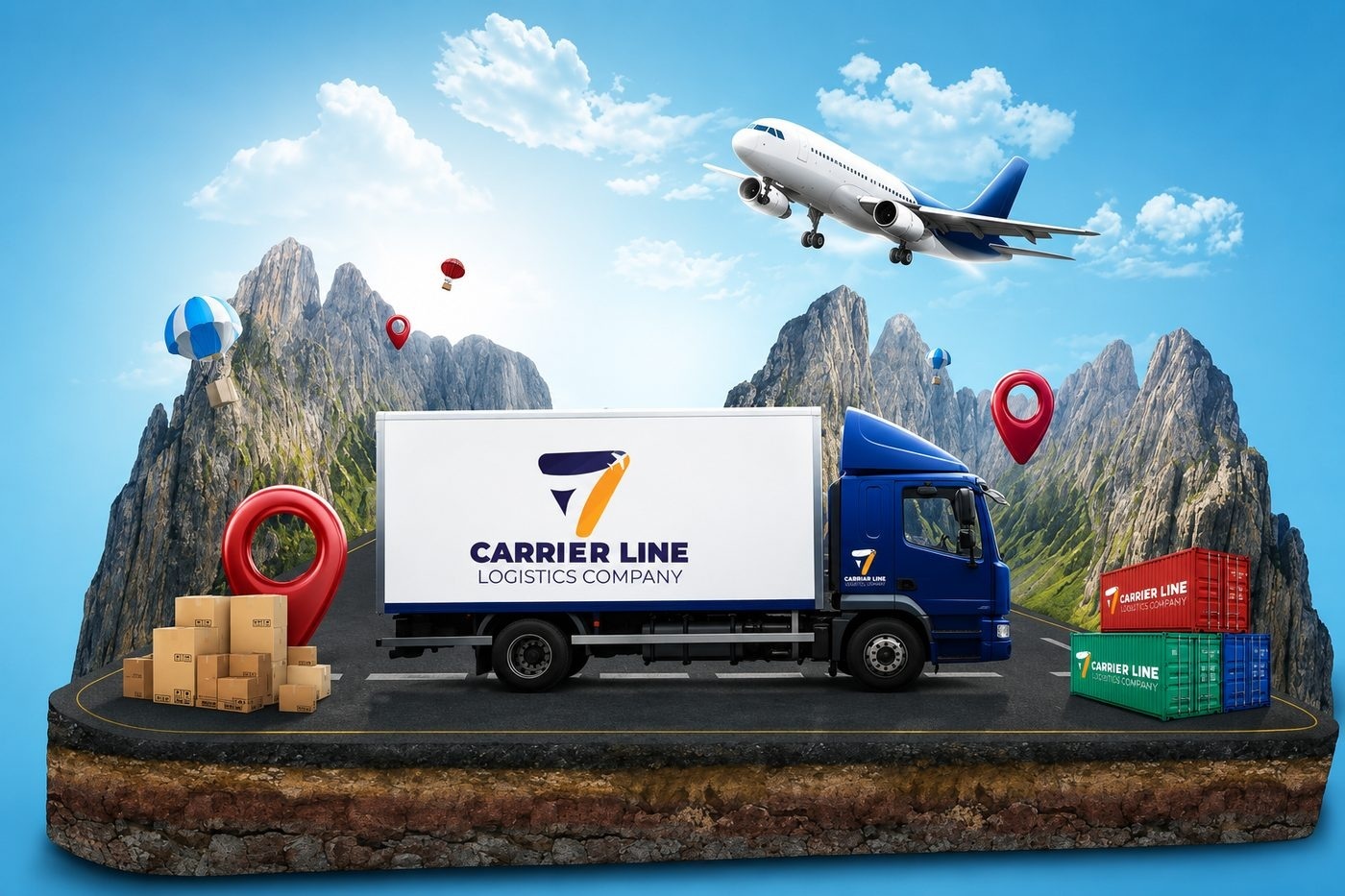 Inbound and outbound logistics across land and air